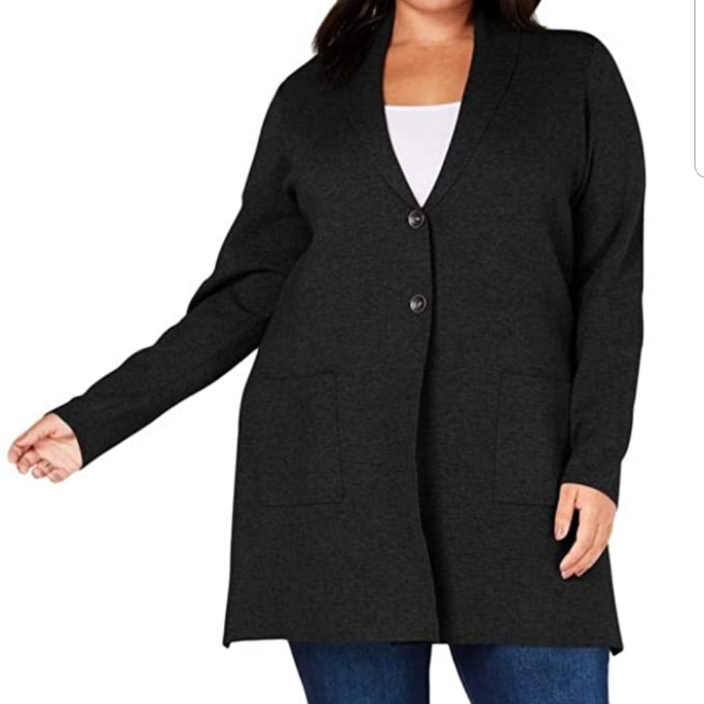 Charter Club NWT Women's 1X Button Up Blazer